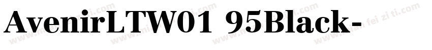 AvenirLTW01 95Black字体转换